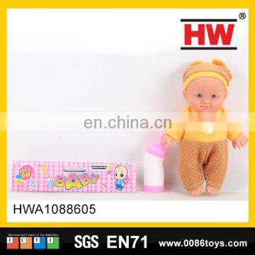 New product 9 inch lovely baby alive doll with bottle