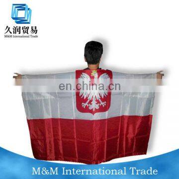 silk screen printing custom cape flag or body flag