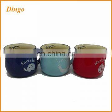 Best Selling High Quality Custom Printed Colorful Ceramic Coffee Mugs With Colorful Glaze Inside photo-3
