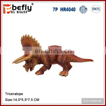 Dinosaur world toy mini pvc triceratops model for collection