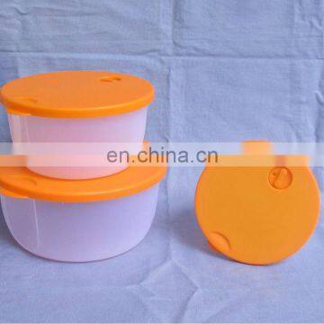 3 pcs round lunch box for microwave