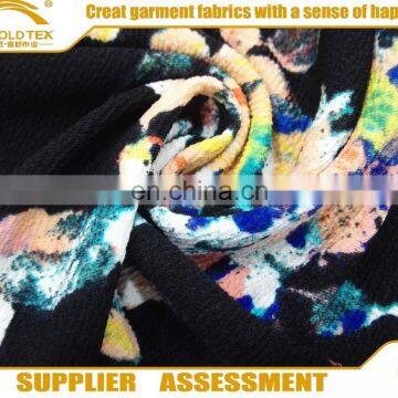 2016 Hot Sales Lady's Colthing Single Knitting Jersey Fabric Spandex Jersey Print Factory Price