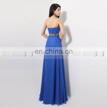 Glamorous Evening Dresses AJ009 Sweetheart Sleeveless Long Crystal Beaded Flowing Chiffon Long Dresses photo-5