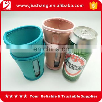 Customized Promotional Foldable Neoprene Beer Can Holder