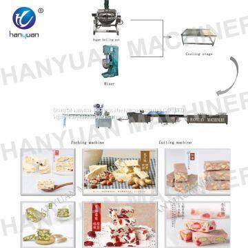 factory nougat candy production processing line