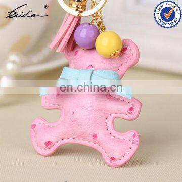 PROMOTIONAL GIFT STYLISH HOT LEATHER CANDY COLOR KEYCHAIN