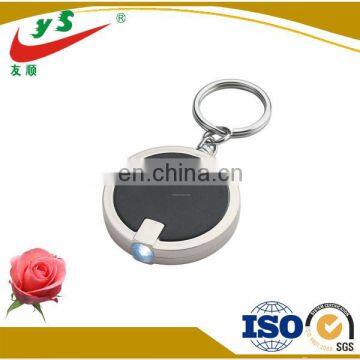 Round flash light led key chain