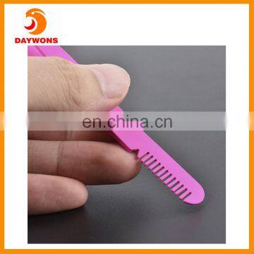 2 in 1 Eyebrow Tweezer and Comb Body Tool Slanted Tweezer photo-2