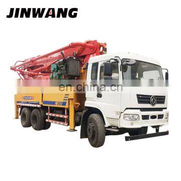 Hot selling 37m 38m truck mounted concrete boom pump truck for construction