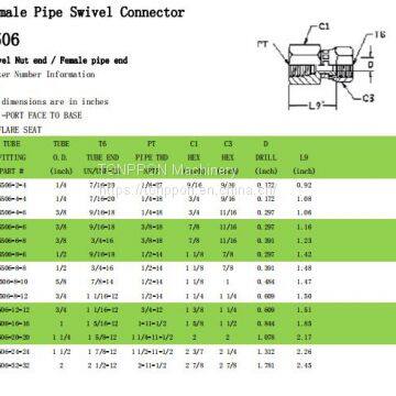 female pipe swivel connector6505