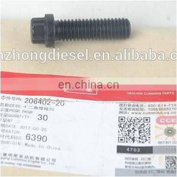 Genuine  diesel engine part Twelve Point Cap Screw 206402 205358