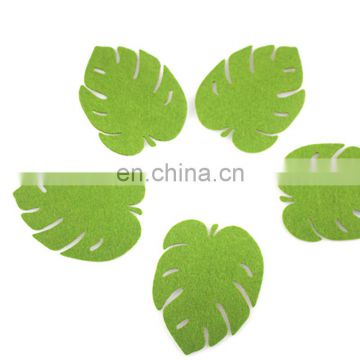 Eco-friendly animals/Green leaves felt coaster sets for cup