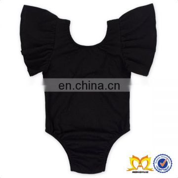 Toddler Black Flutter Romper Baby Boutique Blank Leotard Cute Baby Girl Images