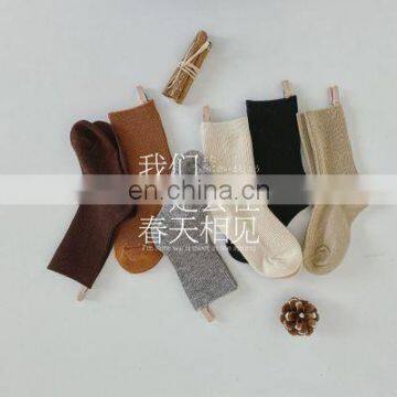 Angolan Rabbit Wool Korean Children's Socks Soft Waxy Double Needle Children's Socks Thickened Winter Warm Children's Socks photo-5