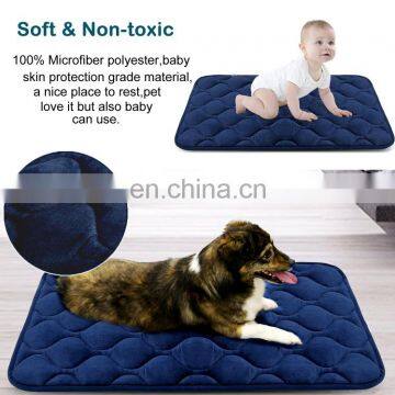 Dog Bed Mat Washable - Soft Velvet Crate Pad - Anti-slip Mattress for Small Medium Large Pets Products photo-3