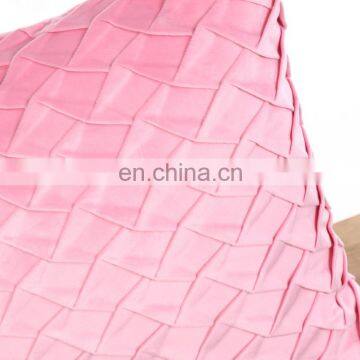 Amazon Best Seller Pink Ins Soft Velvet Wrinkle Throw Pillow Cushion For Home photo-3