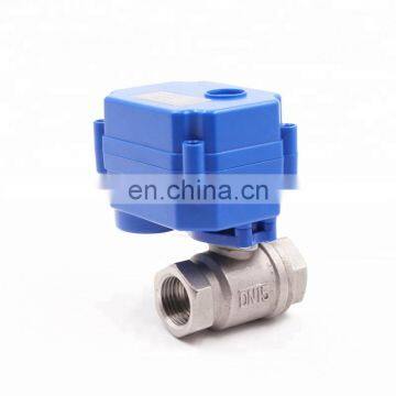 DC3.6V-DC24V ss304 stainless steel  cwx-15n dn15 dn20electric battery operated water valve