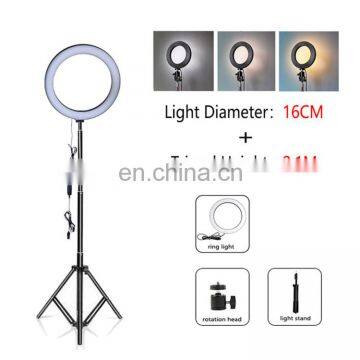 High Quality10 Inch 26 Selfie Ring Light Video Photography 3 Brightness Led Ring Light With Adjustable Tripod Stand photo-5