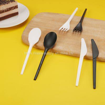 Cpla cutlery china 6.5inch cpla cutlery set heavy Duty Compostable Cutlery Set