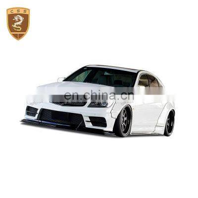 Hot selling carbon fiber auto parts fit for B-enz C class W204 C63 LB wide body kit