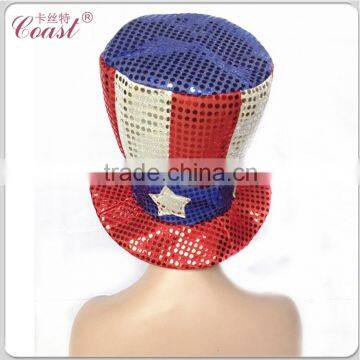 Fashion Three Colors France Folding Fans Sequin Hats photo-4