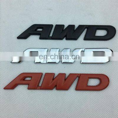 Customized Plastic Red Black Chrome Label Car Logo Emblem Badge Sticker photo-2