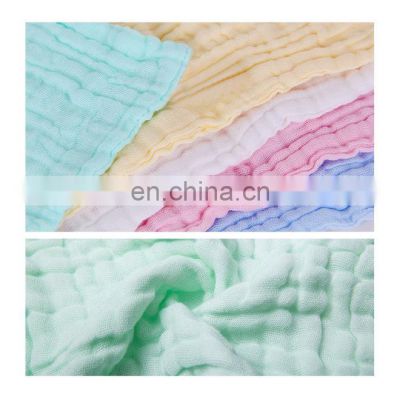 30Cm Newborn Baby Saliva Towel Face Hand Children's Silicone Saliva Towel 100% Cotton Gauze 6 Layers Boy Girl Children Infant