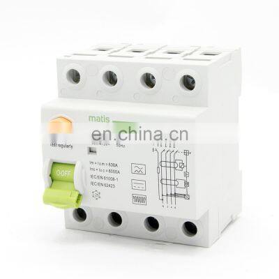 High Quality RCD Type B Single Pole 30ma Type B 4p Earth Leakage Circuit Breaker Residual Current Device Breaker photo-5