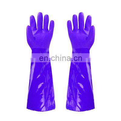Wholesale Custom High-quality Flocking Lined Cold-proof Household PVC Gloves photo-2