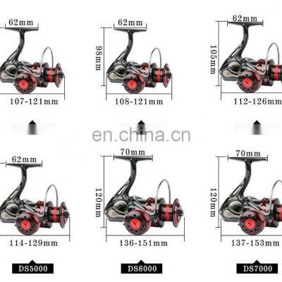 New Design DS 2000-7000 All-Metal Knob One-Way No Gap Rock Fishing Sea Fishing Spinning Reel photo-4