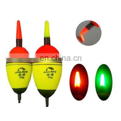 Factory price EVA Led Luminous Fishing Float Electronic Light Stick Bobber Glowing Night Carp Floats Tackle  bobber float