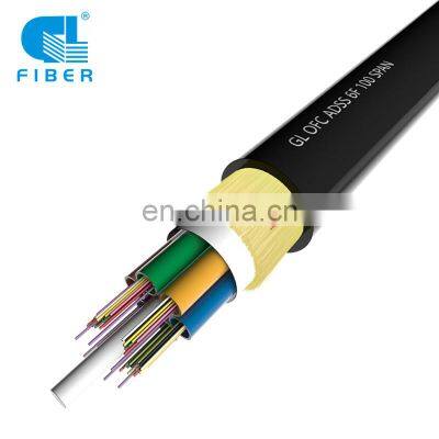 Hot Sale GL Adss Cable G652d Fiber Optics Black 12-288 Cores Aerial Single Mode Fiber Optic