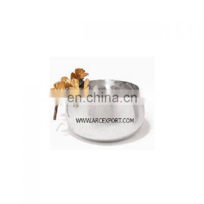 Aluminium Raw Cast Gold Colour Bowl photo-5
