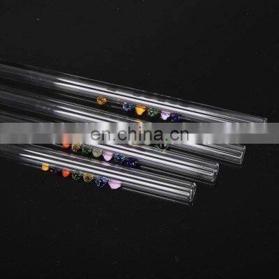 Eco Friendly Washable Straight Drinking Sustainable Decorative Glass Crystal Reusable Straw photo-3