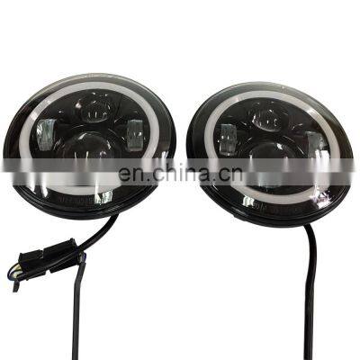 Led Driving Light for Jeep for Wrangler jk Headlight With LED Ring J022