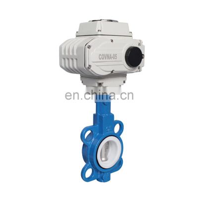 COVNA Stainless Steel Electrical Actuator Butterfly Valve Motorized Wafer Butterfly Valve