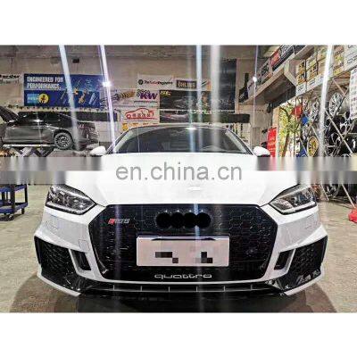 car bumpers for audi a5 2017-2019 B9 upgrade RS5 grilles front and rear bumpers