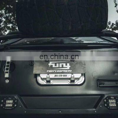 Furyengraver Tailgate License Plate Frame for Jeep Wrangler JL 2018+ License Bracket 4x4 Accessories