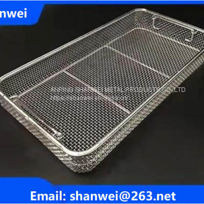 Micro Mesh wire Tray Basket Surgical Autoclave Holding Instruments Sterilization