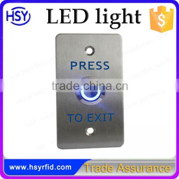 HSY Top selling automatic door release push buttons with led light