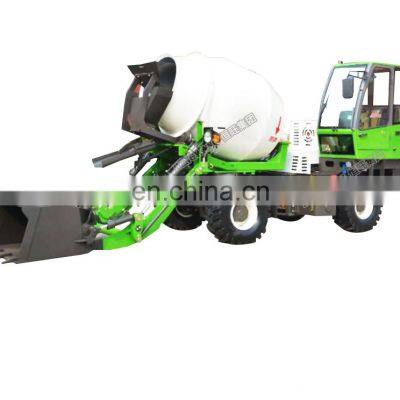 3.0cbm Self Loader Mobile Concrete Mixer Truck/Truck Concrete Mixer With Loader photo-2