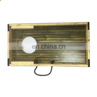 Solid Wood Premium Corn Hole Game Set,Durable Portable CornHole Bean Bag Toss Game photo-5