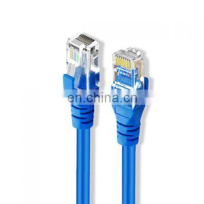 High Quality Ethernet Cable Cat5e Cat6 Cat7 Cat8 15M 20M 30M Rj45 Blue Patch Cord Network communication wires cables