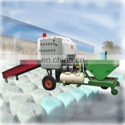 Shuliy automatic straw corn silage baler machine for sale diesel engine hay baler and wrapper