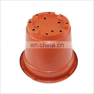 2021 Home & Garden Wholesale Pot Planters Large Sale Balcony Big Outdoor Mold Stackable Nursery Capacity Red Plastic Flower Pots
