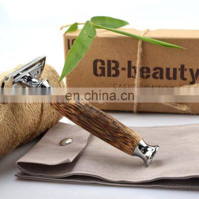 Bamboo Double Edge Safety Razor Women Shaving Razor