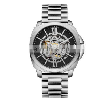 High Quality Custom Brand Wristwatches Luxury Stainless Steel Back Analog Watch Popular Automatic Watch