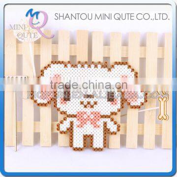 Mini Qute Kawaii DIY plastic Ironing Hama Perler Beans 3D Jigsaw pig animal model building blocks educational toy (Accept OEM)