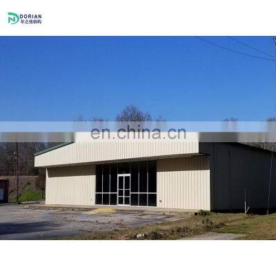 welded steel round pipe for building steel frame base structure prefab small warehouse workshop