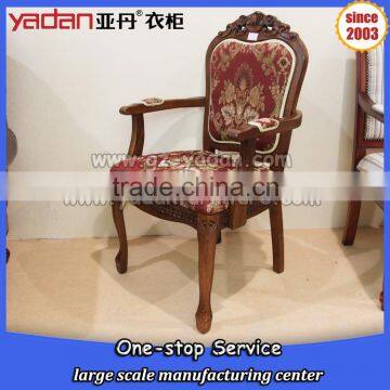 Classical American Country Style Birch Wood Dining Room Arm Chair photo-2